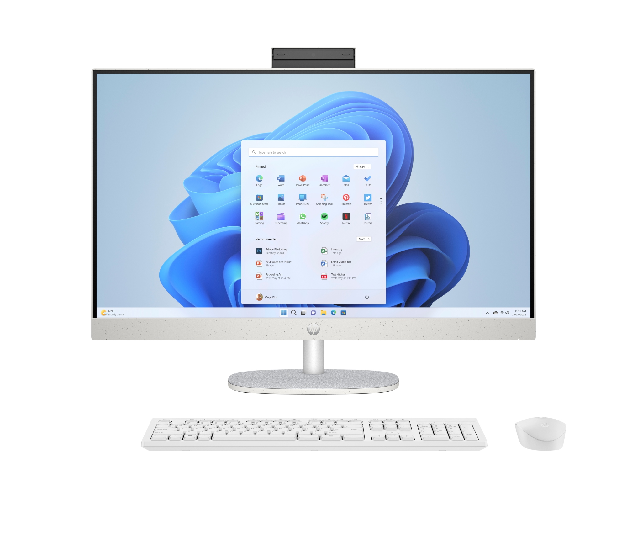 All-in-One 27-cr0106ns Intel® Core i3 i3-1315U 68,6 cm (27") 1920 x 1080 Pixeles Pantalla táctil PC todo en uno 8 GB DDR4-SDRAM 512 GB SSD Windows 11 Home Wi-Fi 6 (802.11ax) Blanco