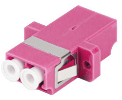 FA-LCUP-MD41-0001-VT adaptador de fibra óptica LC 1 pieza(s) Púrpura, Blanco