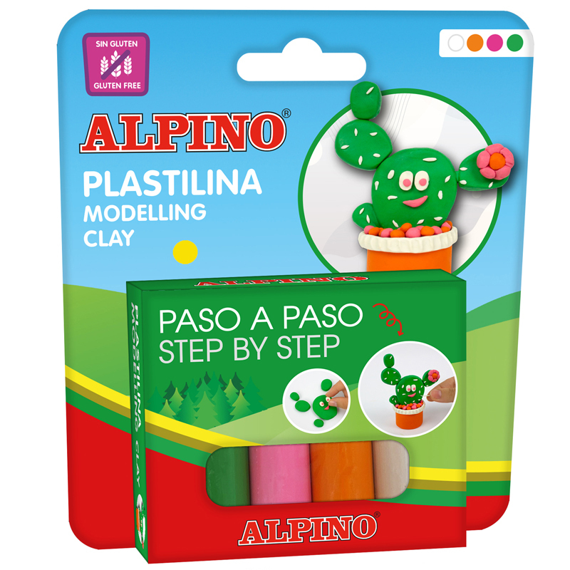 DP000021 compuesto para cerámica y modelaje Pasta de modelar Verde, Naranja, Rosa, Blanco