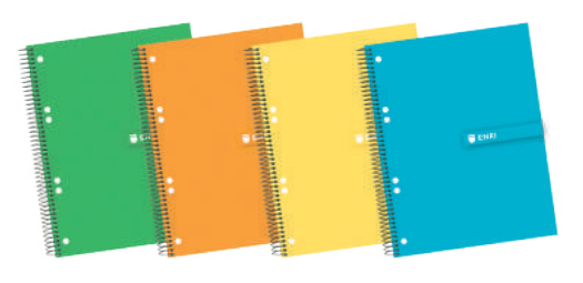 100430087 cuaderno y block A5+ 80 hojas Colores surtidos