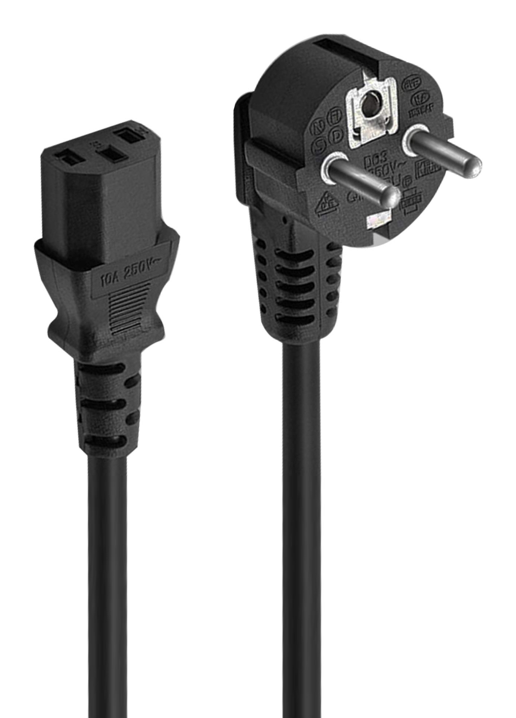 EC1920 cable de transmisión Negro 1,5 m Enchufe tipo F C13 acoplador