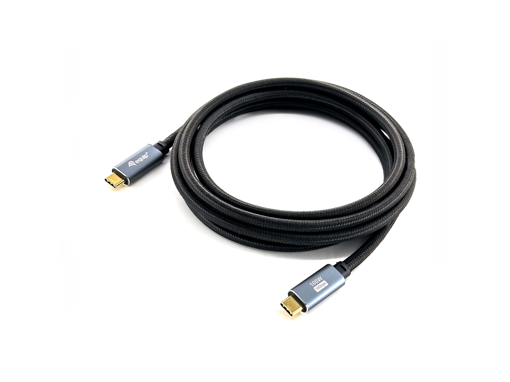 128357 Cable USB 3.2 Gen 2 C a C, M/M, 2,0m, PD100W , 4K/60Hz, 10Gbps, Negro