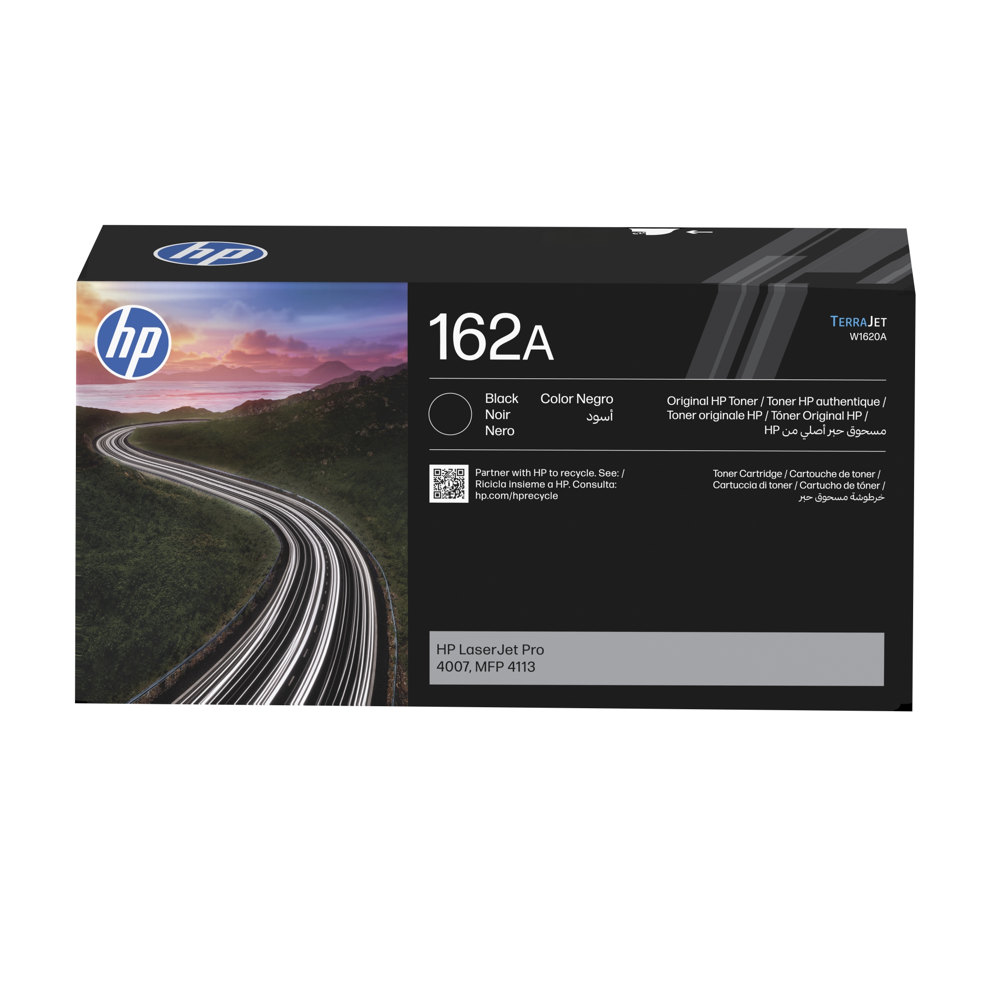Cartucho de tóner 162A LaserJet negro