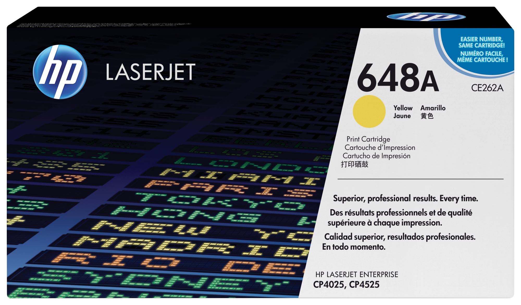 Cartucho de tóner original LaserJet 648A amarillo
