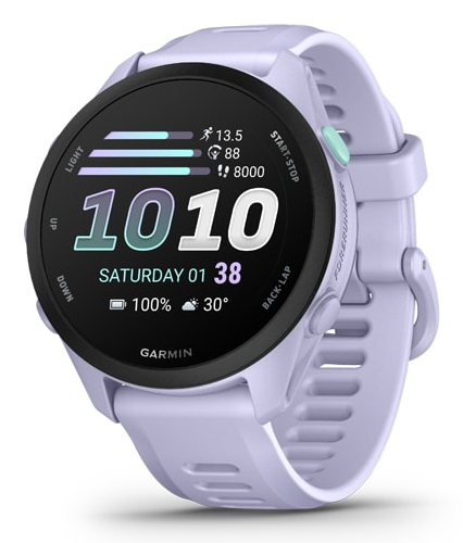 Forerunner 70 3,05 cm (1.2") AMOLED 43 mm Digital 390 x 390 Pixeles Pantalla táctil Lavanda GPS (satélite)