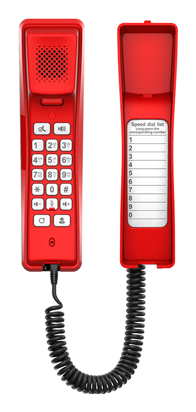 H2U-R teléfono IP Rojo 2 líneas