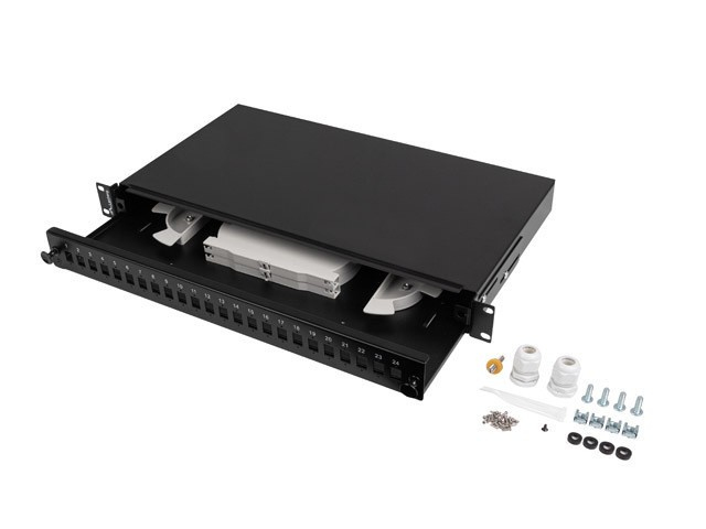 FOP1-24SS-LDB panel de parcheo 1U