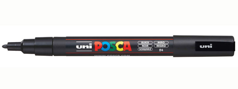 POSCA PC-3M Negro