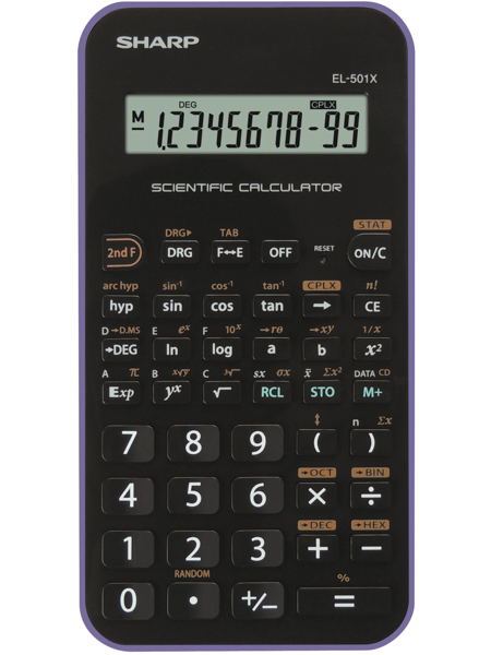 EL-501X calculadora Bolsillo Calculadora científica Negro, Violeta