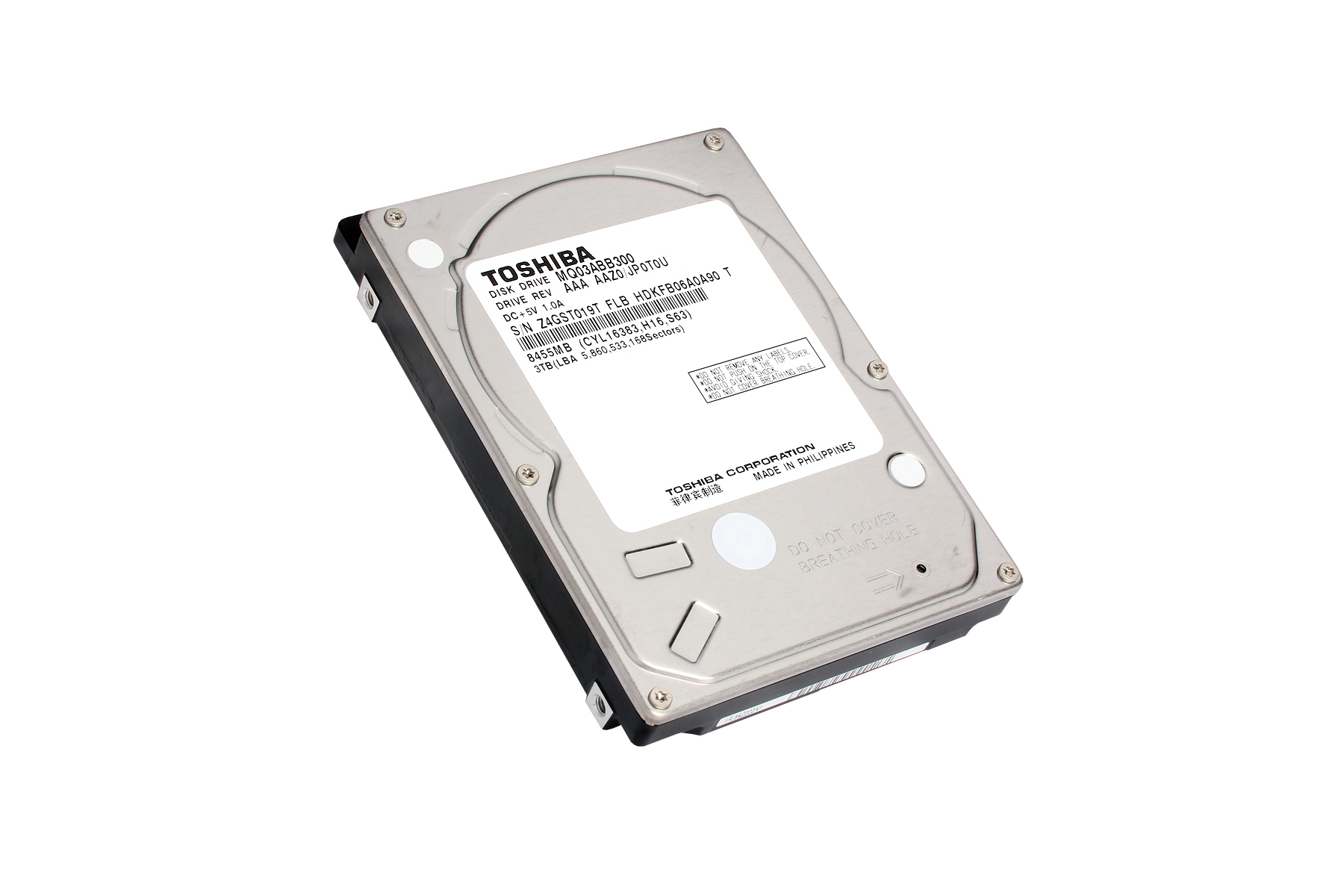 MQ03ABB200 disco duro interno 2 TB 5400 RPM 16 MB 2.5" Serial ATA III