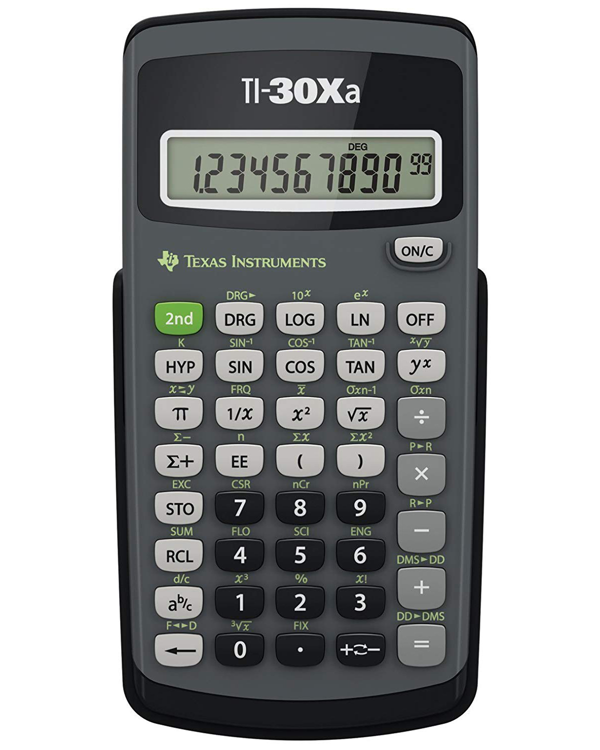 TI-30Xa calculadora Bolsillo Calculadora científica Negro, Gris