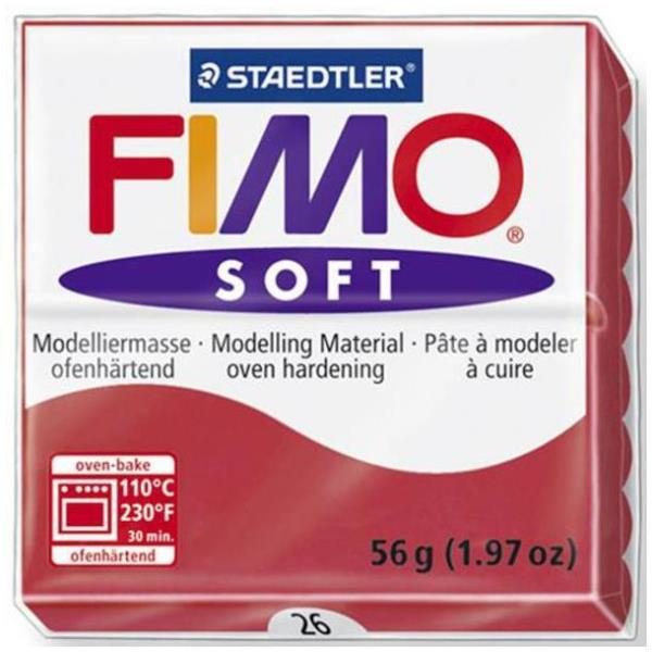 FIMO soft Pasta de modelar 56 g Rojo 1 pieza(s)