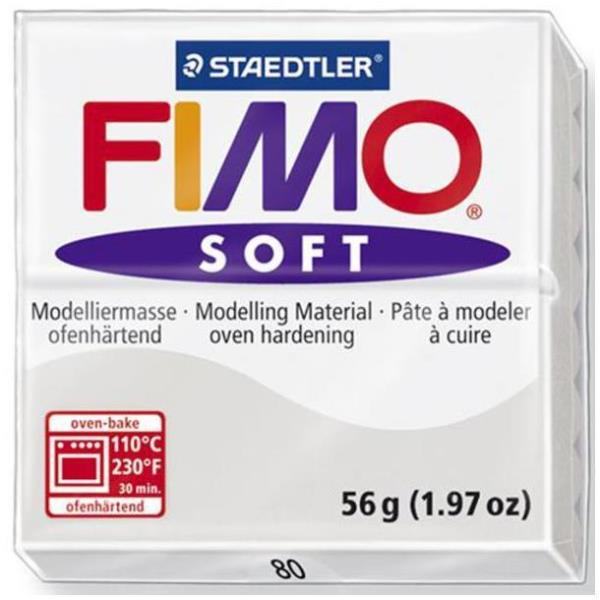 FIMO soft Pasta de modelar 56 g Gris 1 pieza(s)
