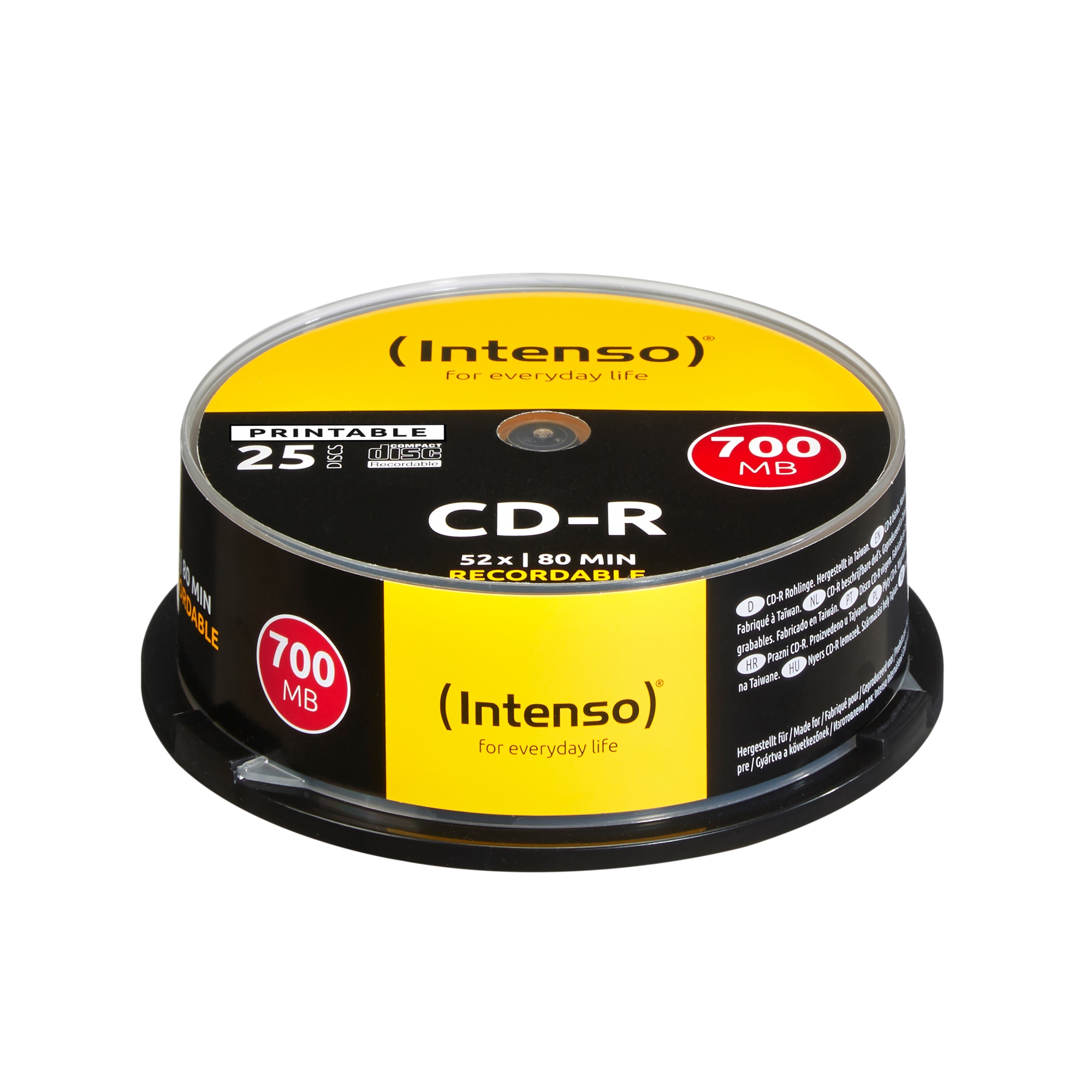CD-R 700MB 52x 25 pieza(s)