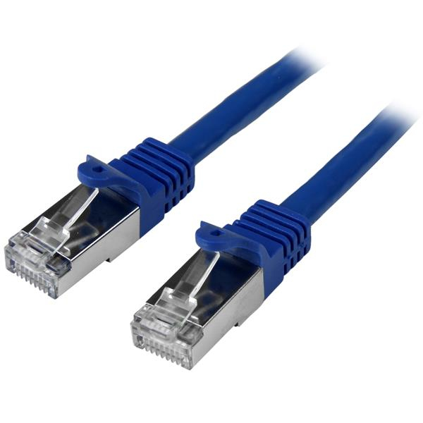 Cable de 1m de Red Cat6 Ethernet Gigabit Blindado SFTP - Azul