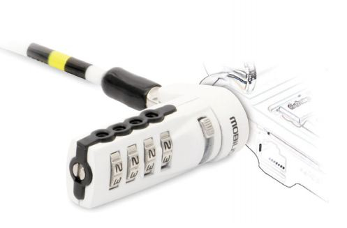 001254 cable antirrobo Blanco 1,8 m