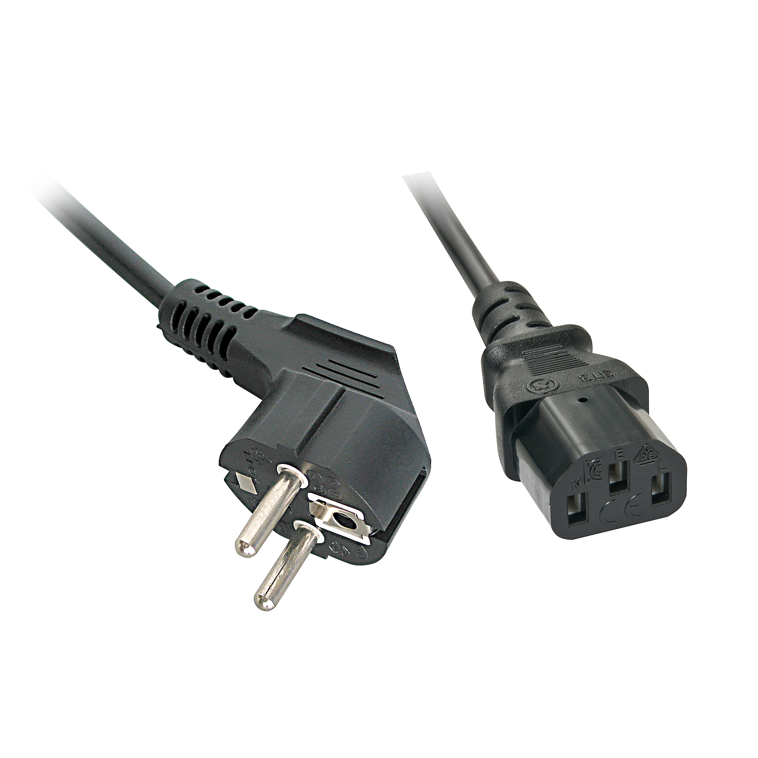 30337 cable de transmisión Negro 5 m CEE7/7 C13 acoplador