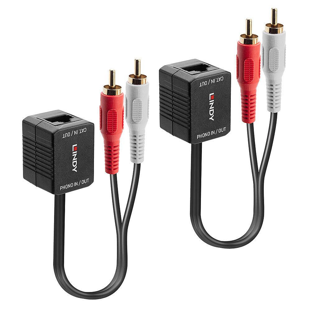 70460 extensor audio/video Transmisor de señales AV Negro, Rojo, Blanco