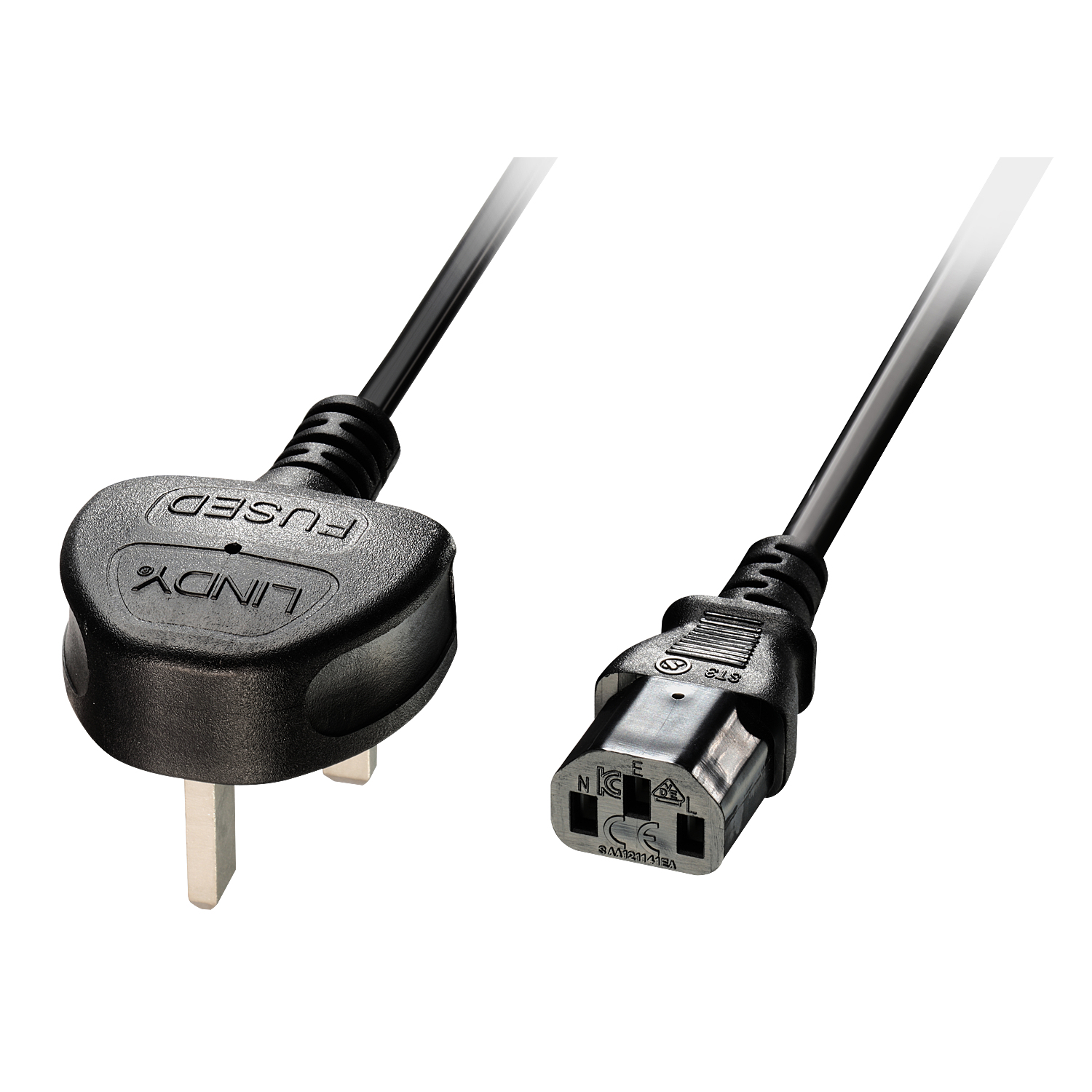 30433 cable de transmisión Negro 2 m BS 1363 C13 acoplador