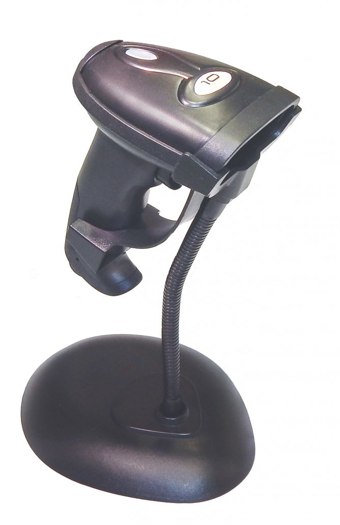 Scanner 10POS Lector de códigos de barras portátil 1D Laser Negro