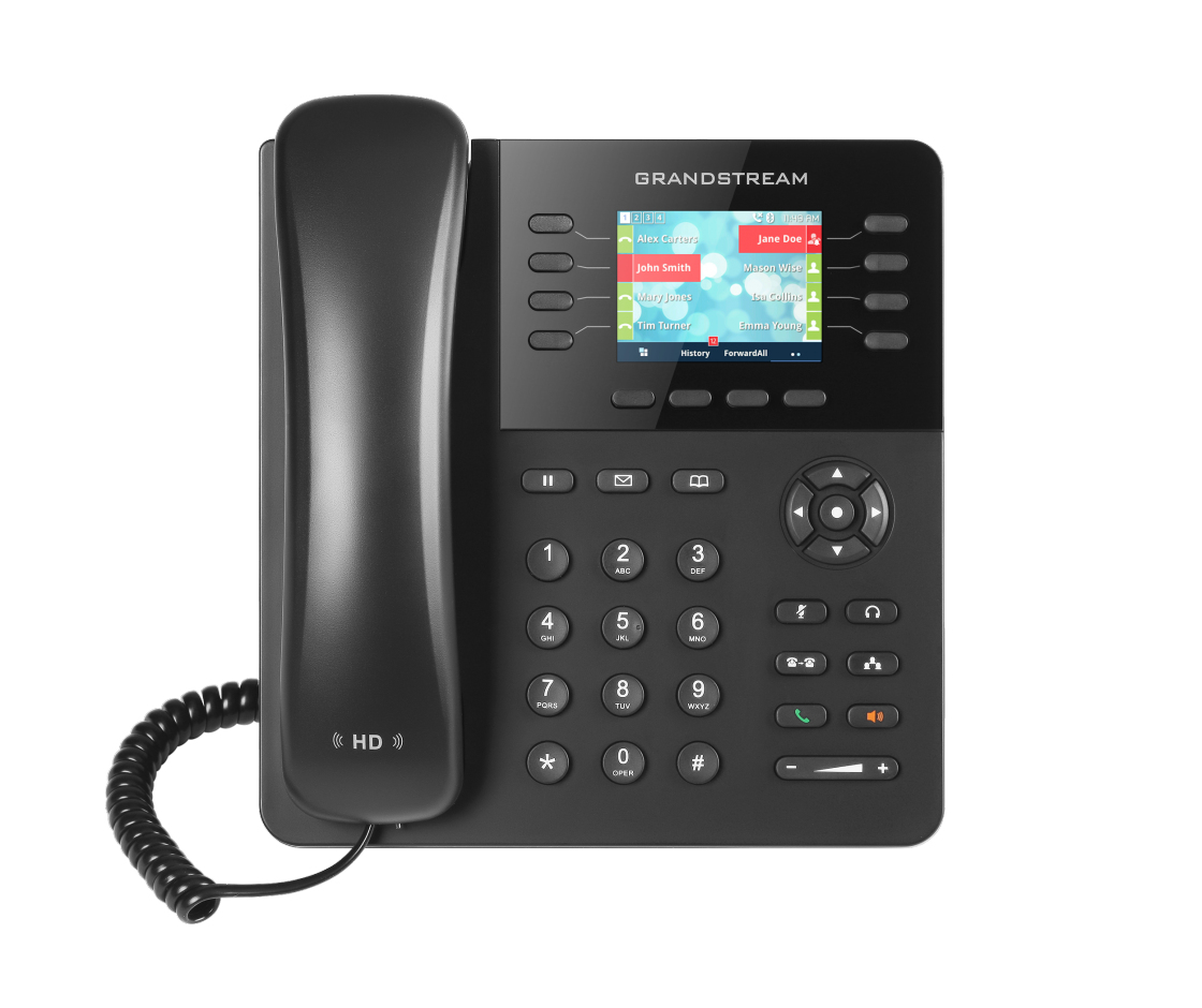 GXP2135 teléfono IP Negro 8 líneas TFT