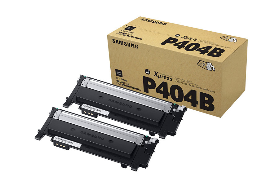 CLT-P404B cartucho de tóner Original Negro 2 pieza(s)