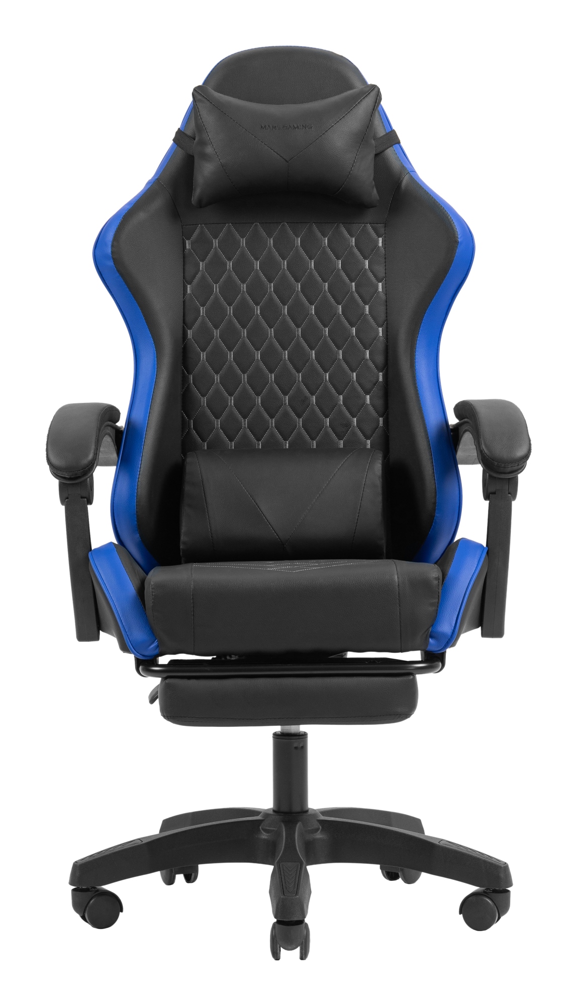 MGC-X Silla para videojuegos de PC Asiento acolchado Negro, Azul
