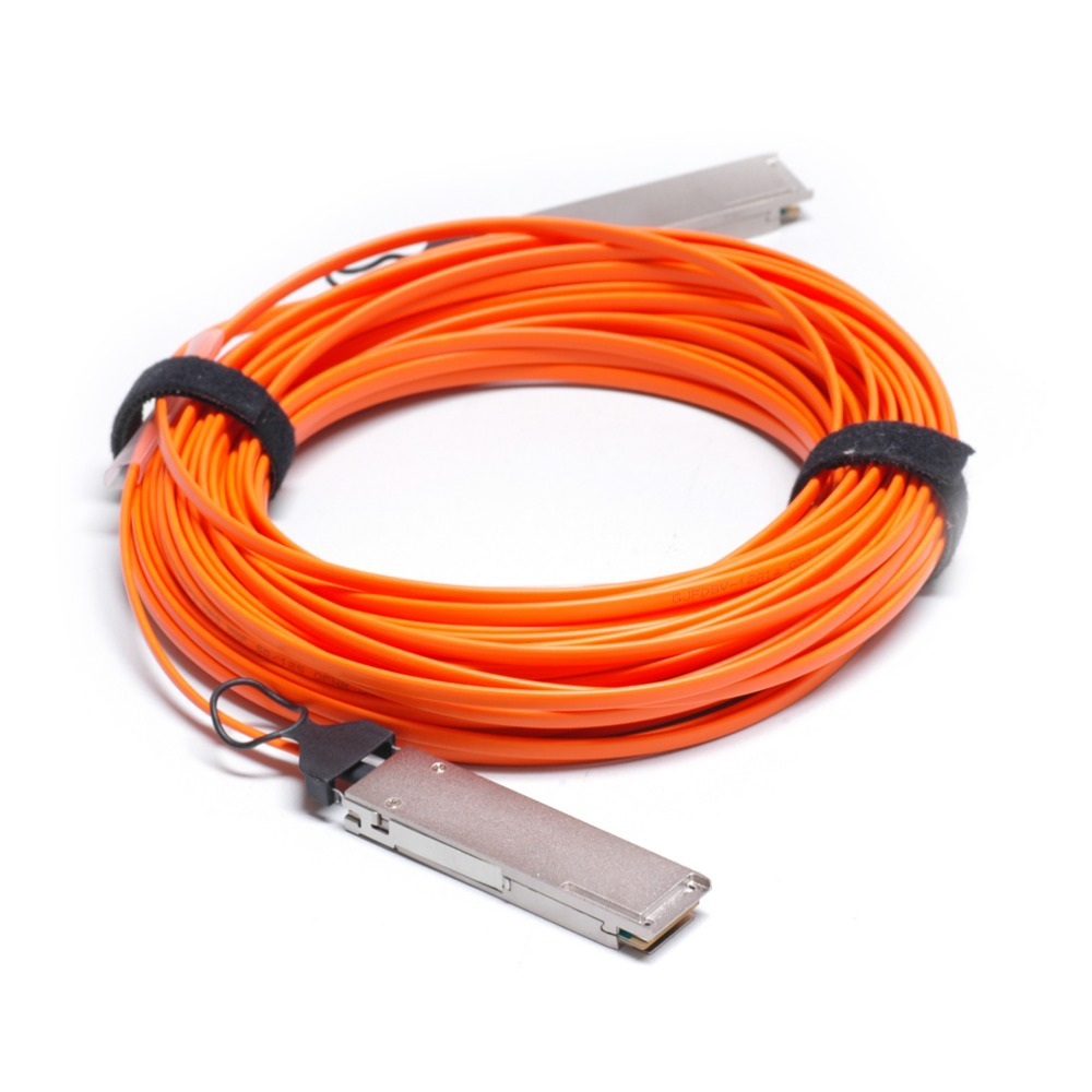 10m 100GBASE QSFP Cable de fibra óptica e InfiniBand QSFP+