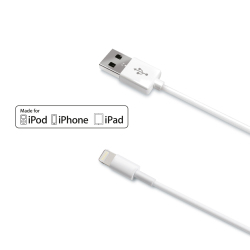 USBLIGHT cable de conector Lightning Blanco