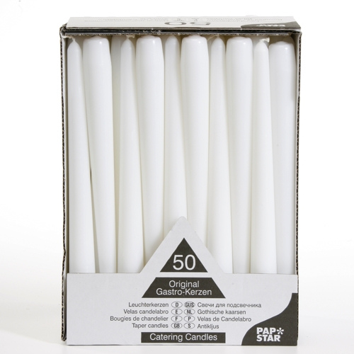 17966 vela Cilindro Blanco 50 pieza(s)