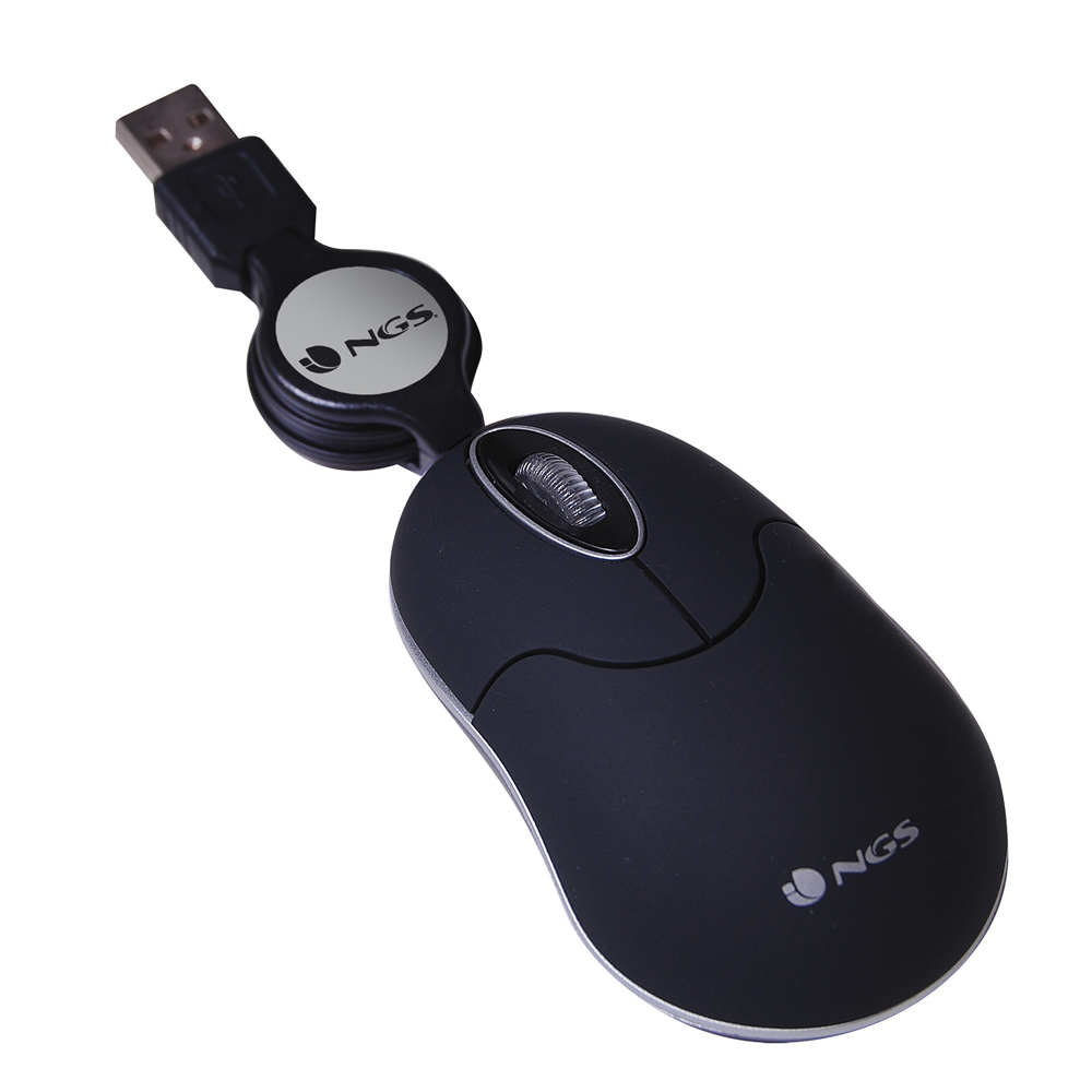 SINBLACK ratón Viajes Ambidextro USB tipo A Óptico 1000 DPI