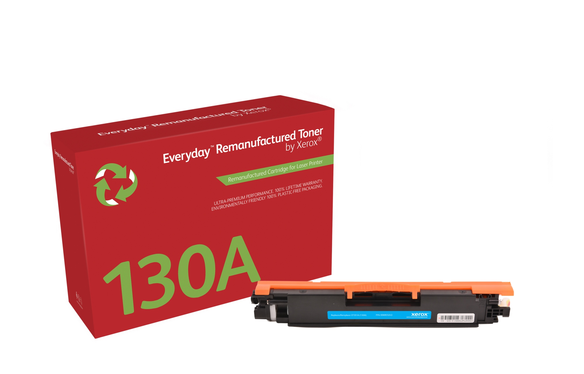Remanufacturado Everyday Tóner Everyday Cian remanufacturado de Xerox es compatible con HP 130A (CF351A), Capacidad estándar