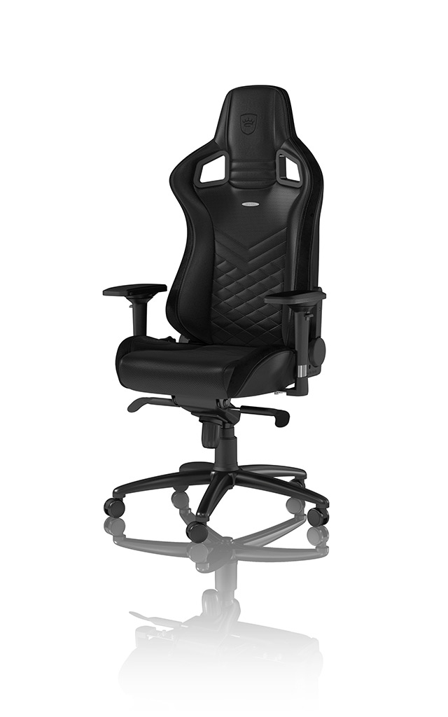 EPIC Silla para videojuegos de PC Asiento acolchado Negro