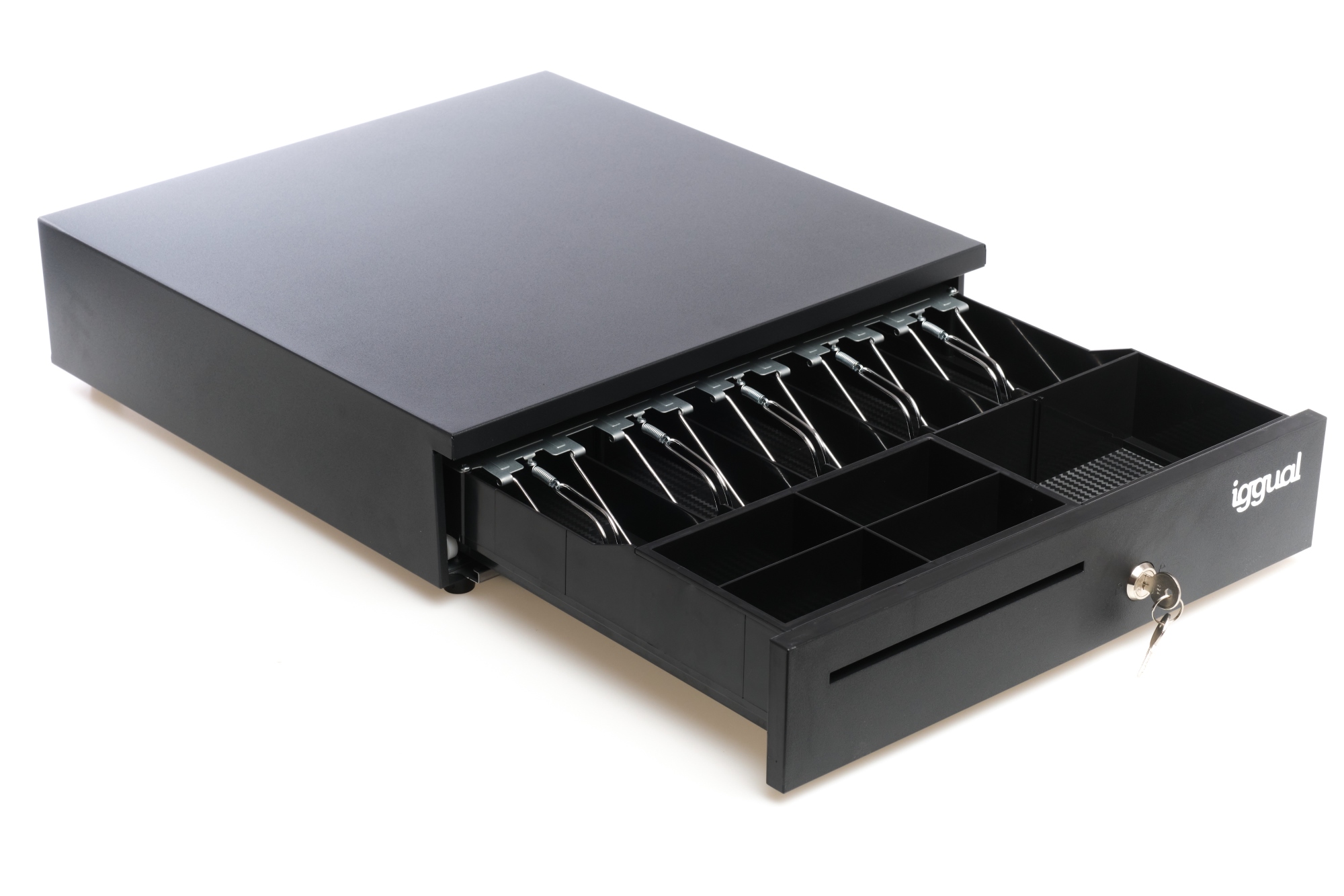 Cajón Portamonedas IRON-35 42cm 5+6 negro