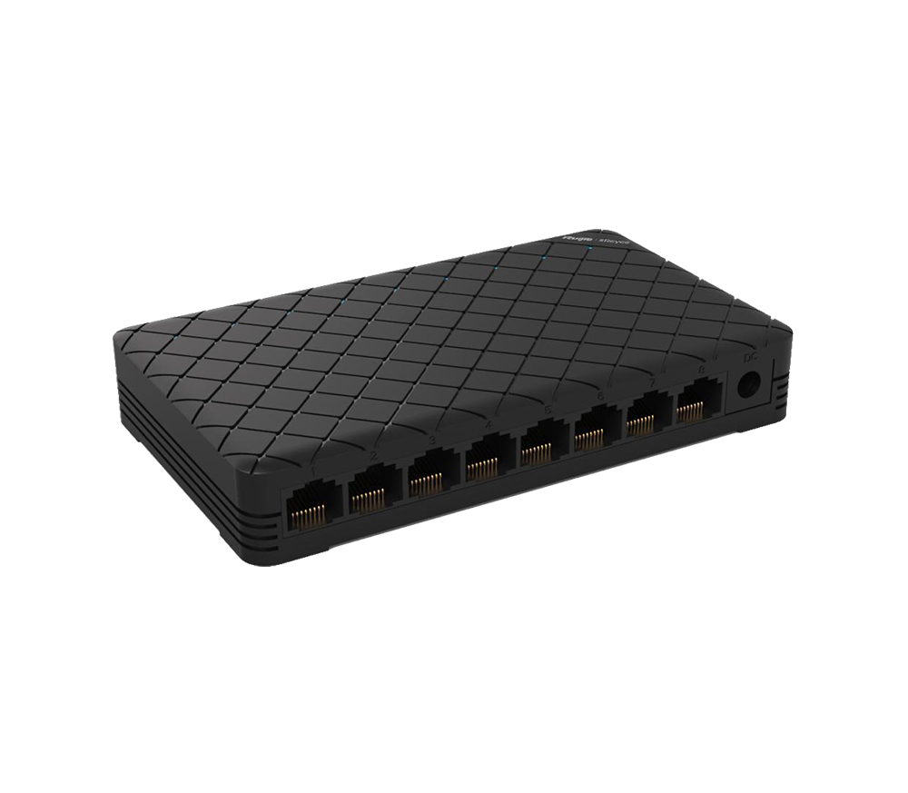 RG-ES08G-L switch No administrado Gigabit Ethernet (10/100/1000) Negro