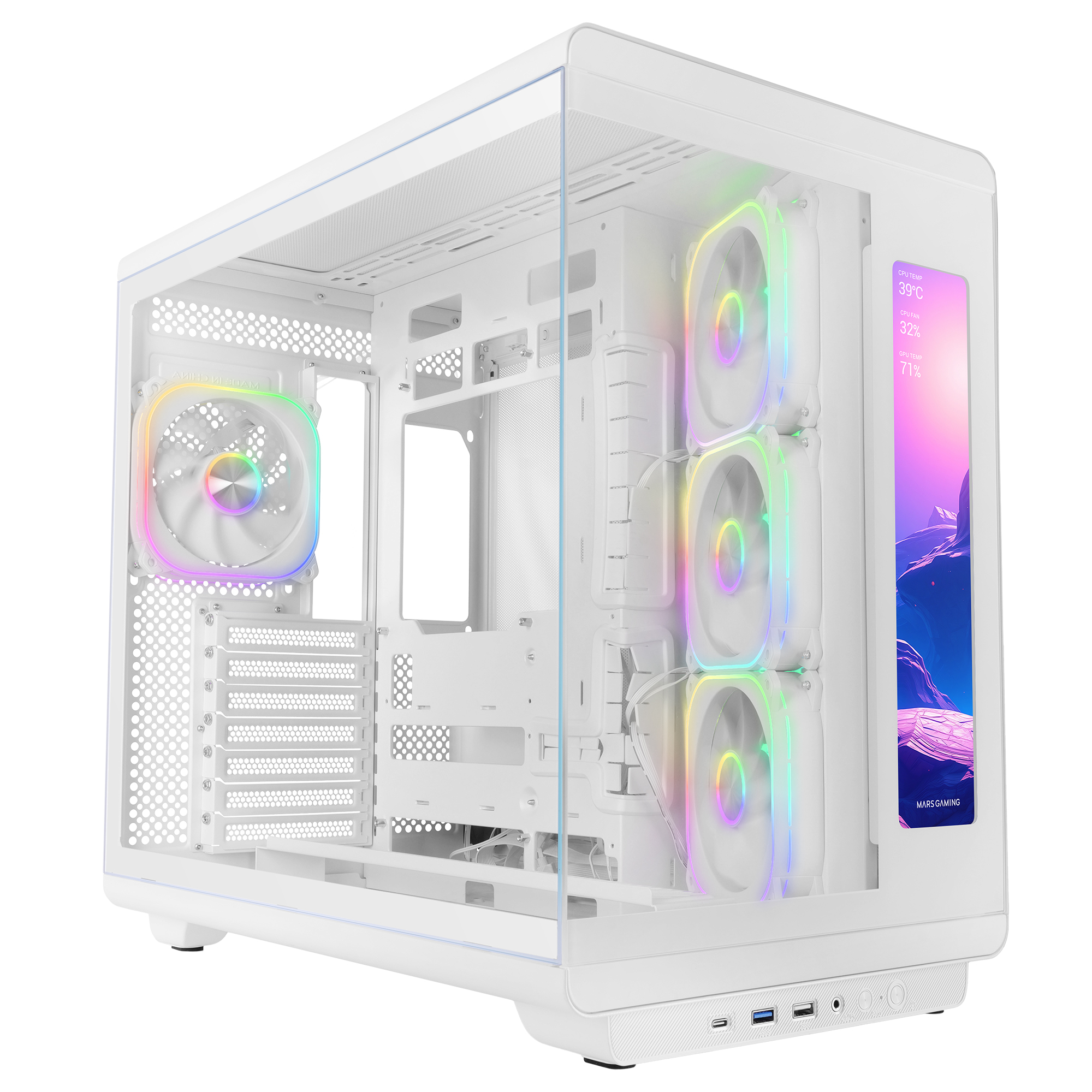 MCREVMAXW carcasa de ordenador Midi Tower Blanco