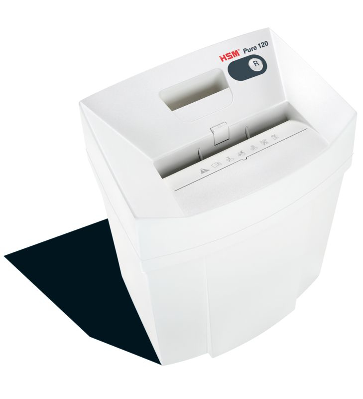 Pure 120 triturador de papel 55 dB 3,9 mm Antracita, Blanco
