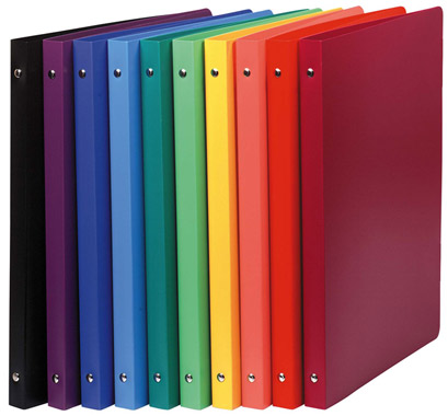 Polypropylene ring binders, Plain White carpeta de cartón A4 Blanco