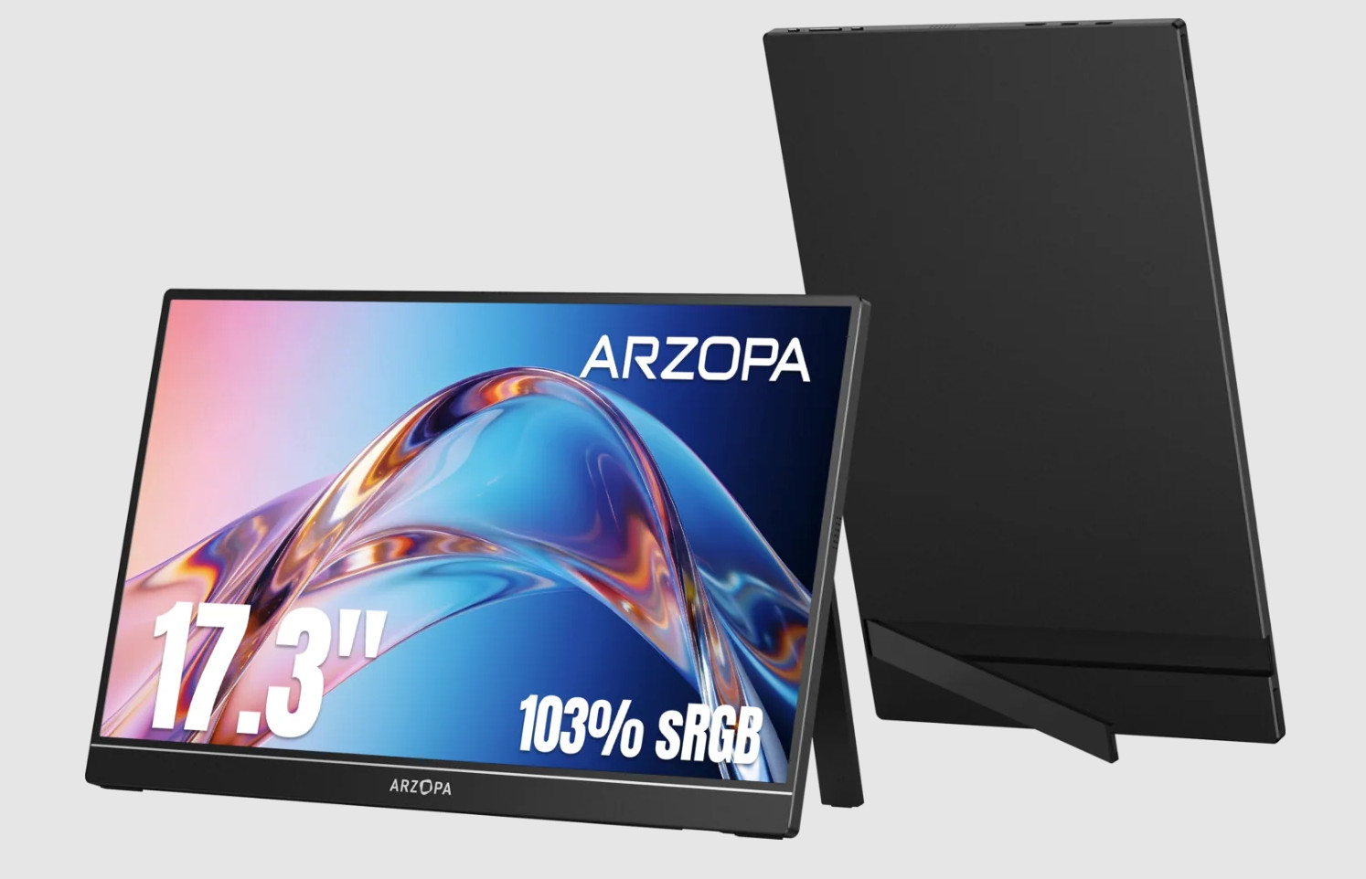 A1M Monitor portátil Negro 43,9 cm (17.3") LCD 1920 x 1080 Pixeles