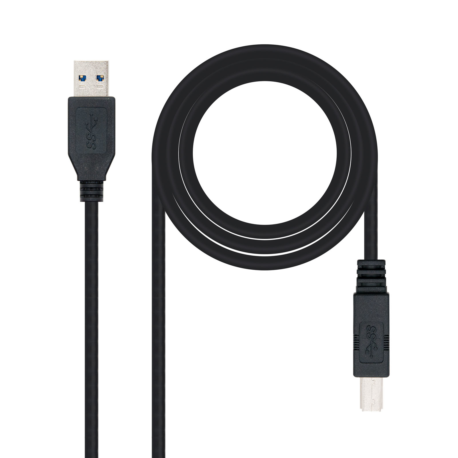 10.01.0802-BK cable USB USB 3.2 Gen 1 (3.1 Gen 1) 2 m USB A USB B Negro