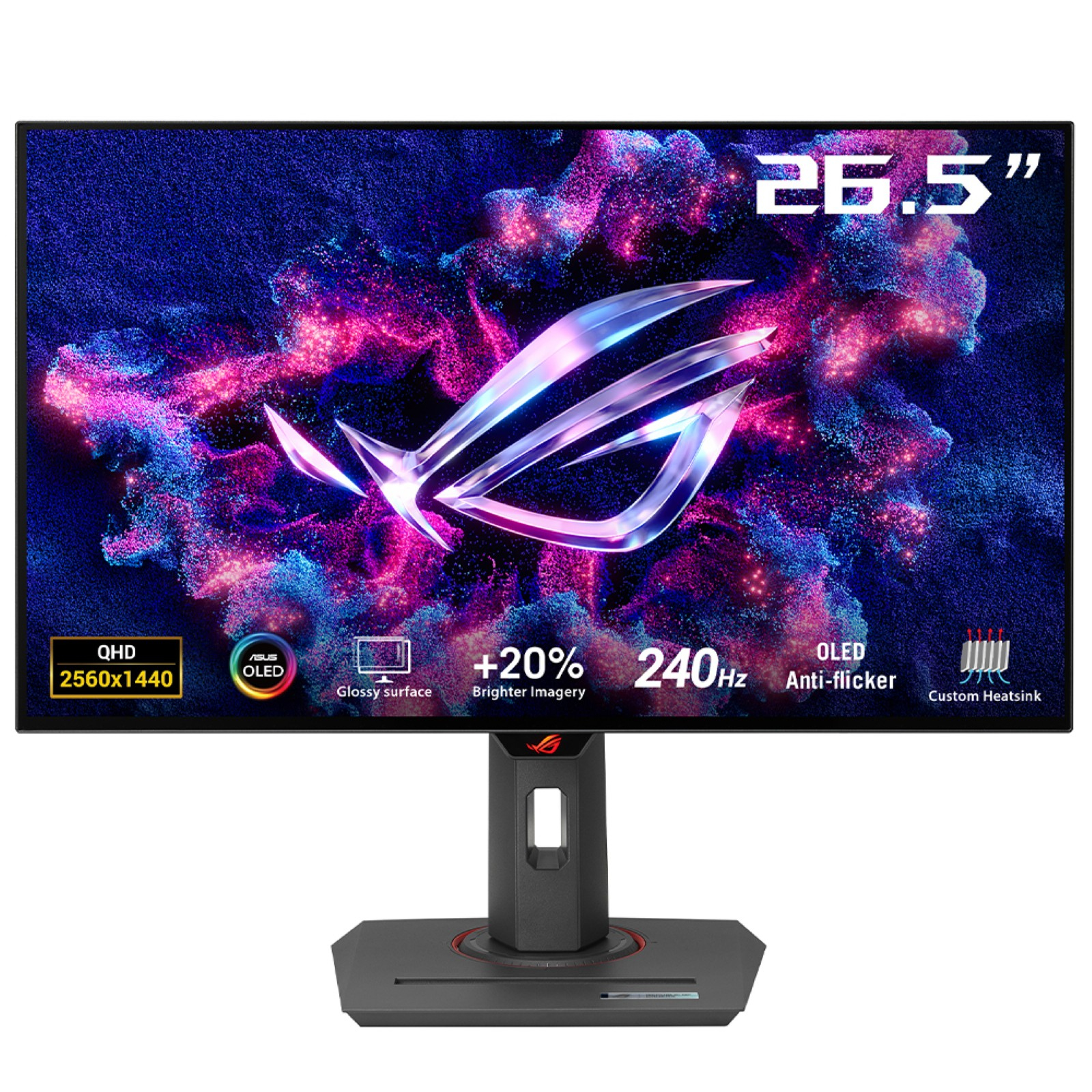 ROG Strix OLED XG27AQDMG pantalla para PC 67,3 cm (26.5") 2560 x 1440 Pixeles Quad HD Negro