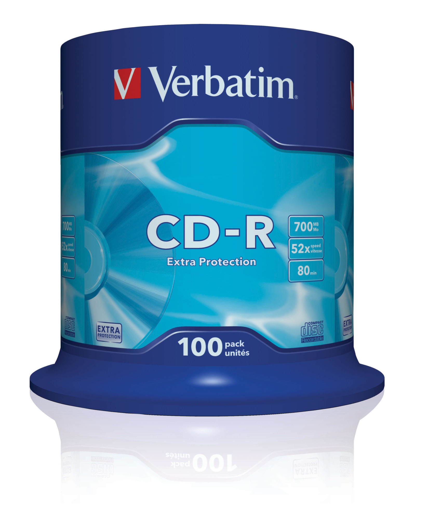 CD-R Extra Protection 700 MB 52x 100 pieza(s)