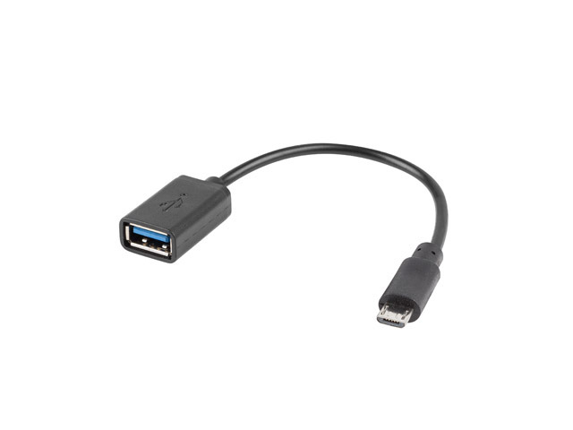 AD-OTG-UM-01 cable USB USB 2.0 0,15 m Micro-USB A USB A 0,48 Gbit/s Negro
