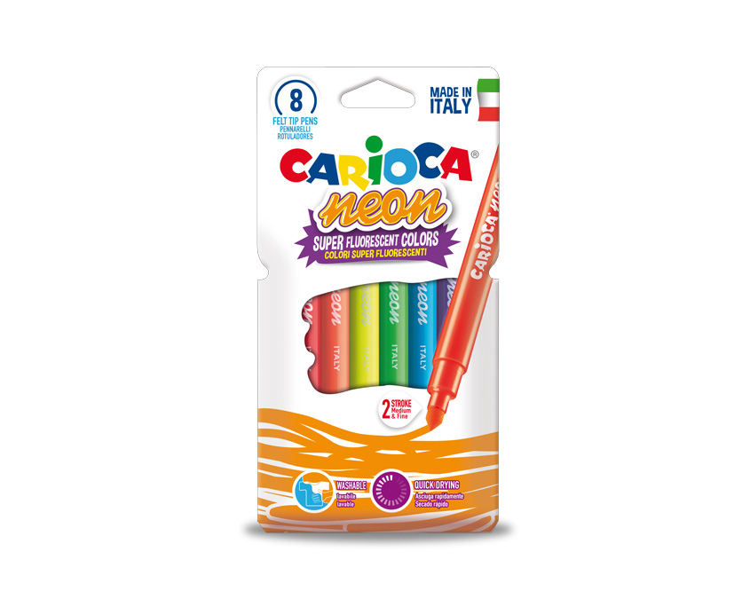 Neon rotulador Fino/Medio Multicolor 8 pieza(s)