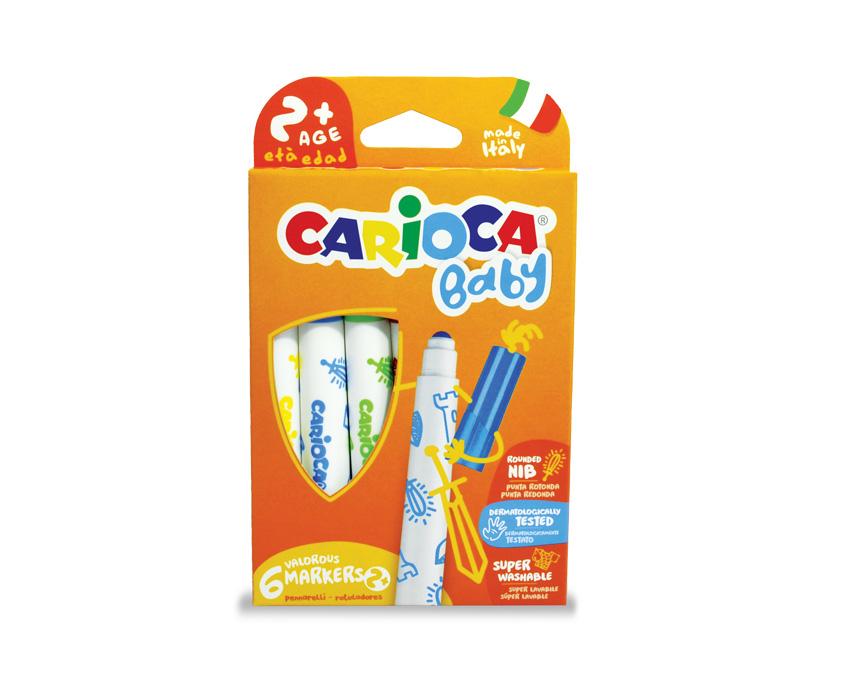 Marker 2+ rotulador Extra-grueso Multicolor 6 pieza(s)