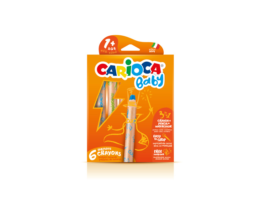 3 in 1 Crayon 6 pieza(s)