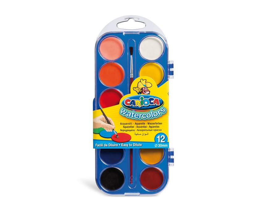 Watercolors pintura a base de agua Multi Paleta 12 pieza(s)