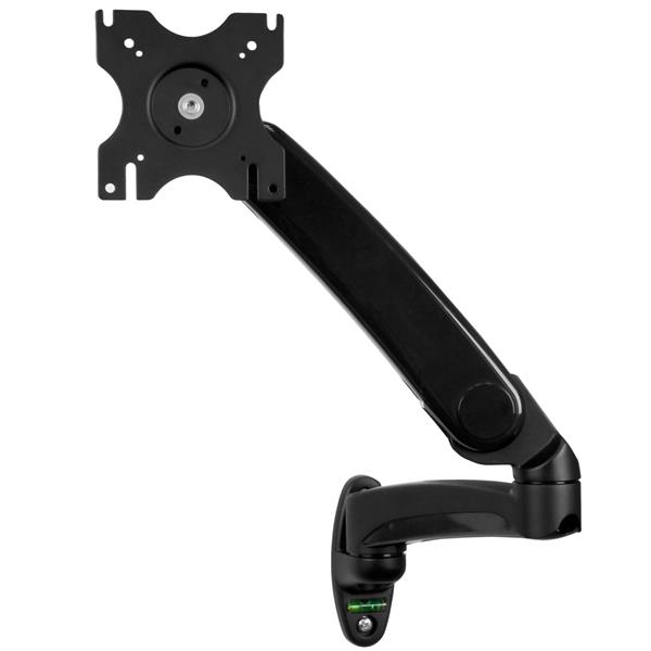 Brazo de Soporte para un Monitor hasta 34" (9Kg) - de Montaje en Pared - con Ajuste de Altura de un Solo Toque