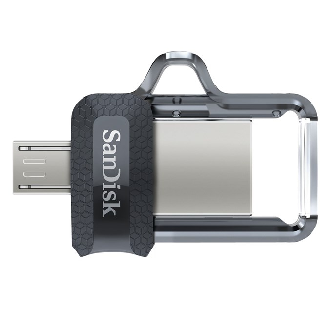 173384 unidad flash USB 32 GB USB Type-A / Micro-USB Negro, Transparente