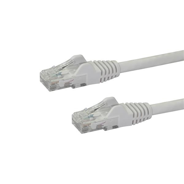 Cable de 10m Blanco de Red Gigabit Cat6 Ethernet RJ45 sin Enganche - Snagless
